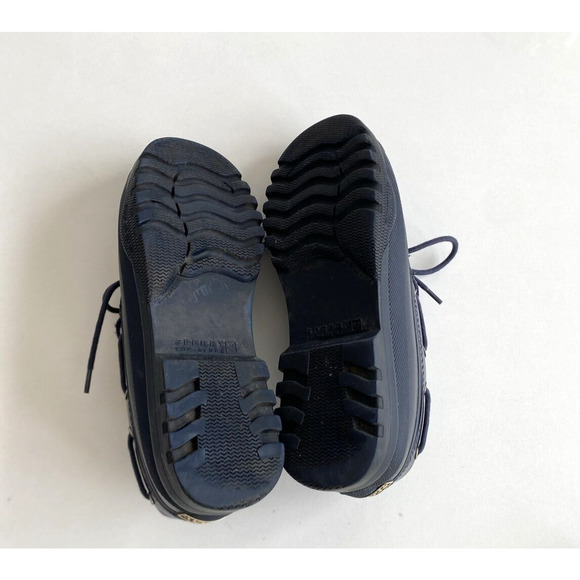 SPERRY TOP-SIDER Navy Blue Rubber Duck Shoe Low Boot Waterproof Lined Size 8.5 - Picture 6 of 6